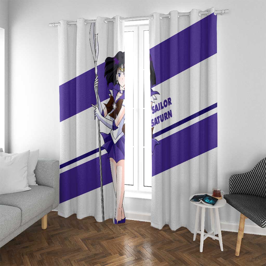 Sailor Saturn - Sailor Moon Window Curtain Anime Style