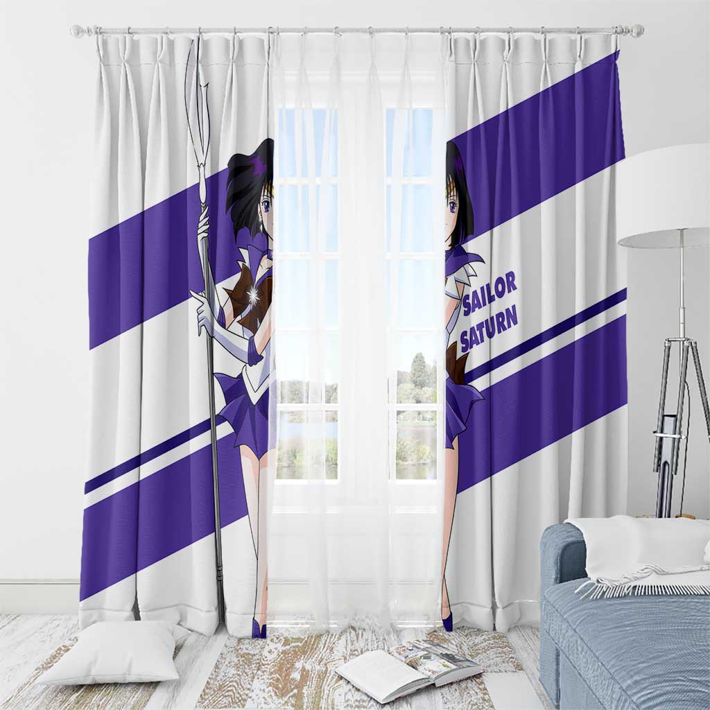 Sailor Saturn - Sailor Moon Window Curtain Anime Style