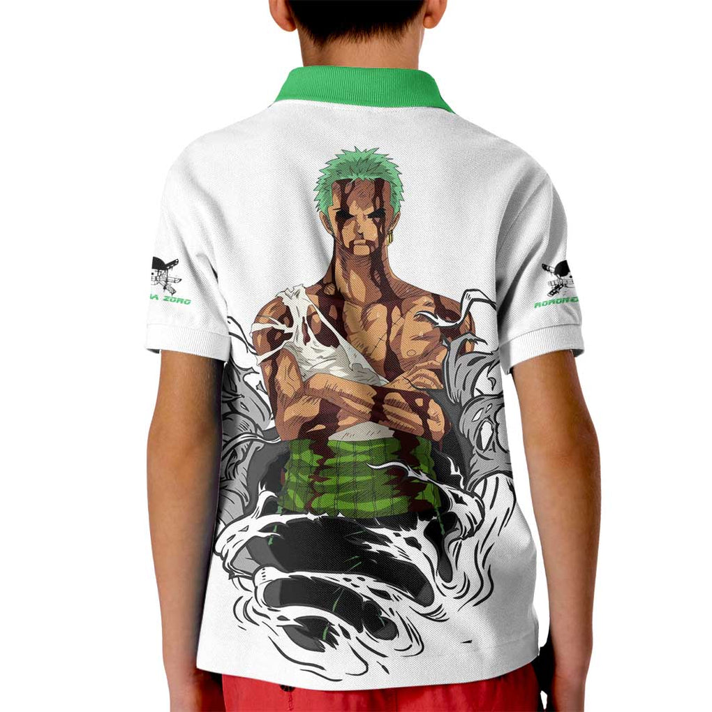 Roronoa Zoro - Straw Hat - One Piece Kid Polo Shirt Anime Style