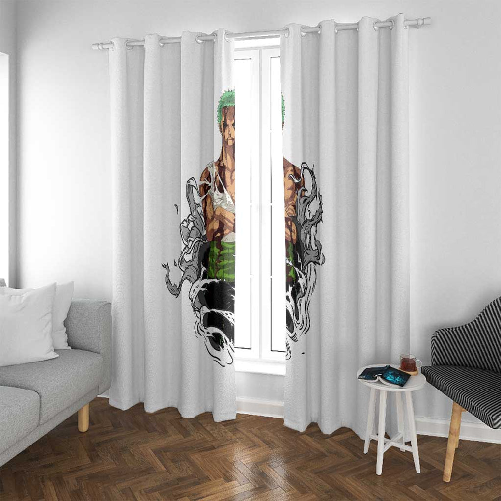 Roronoa Zoro - Straw Hat - One Piece Window Curtain Anime Style