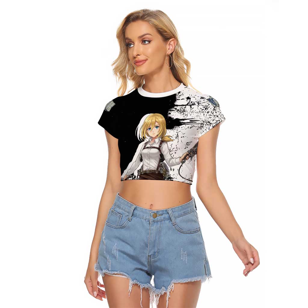 Historia Reiss - Attack On Titan Raglan Cropped T Shirt Anime Style