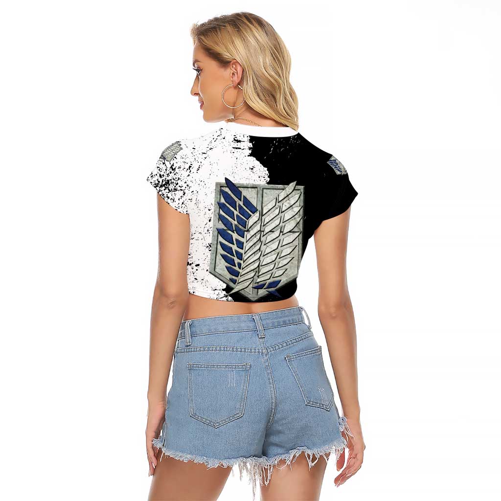 Historia Reiss - Attack On Titan Raglan Cropped T Shirt Anime Style