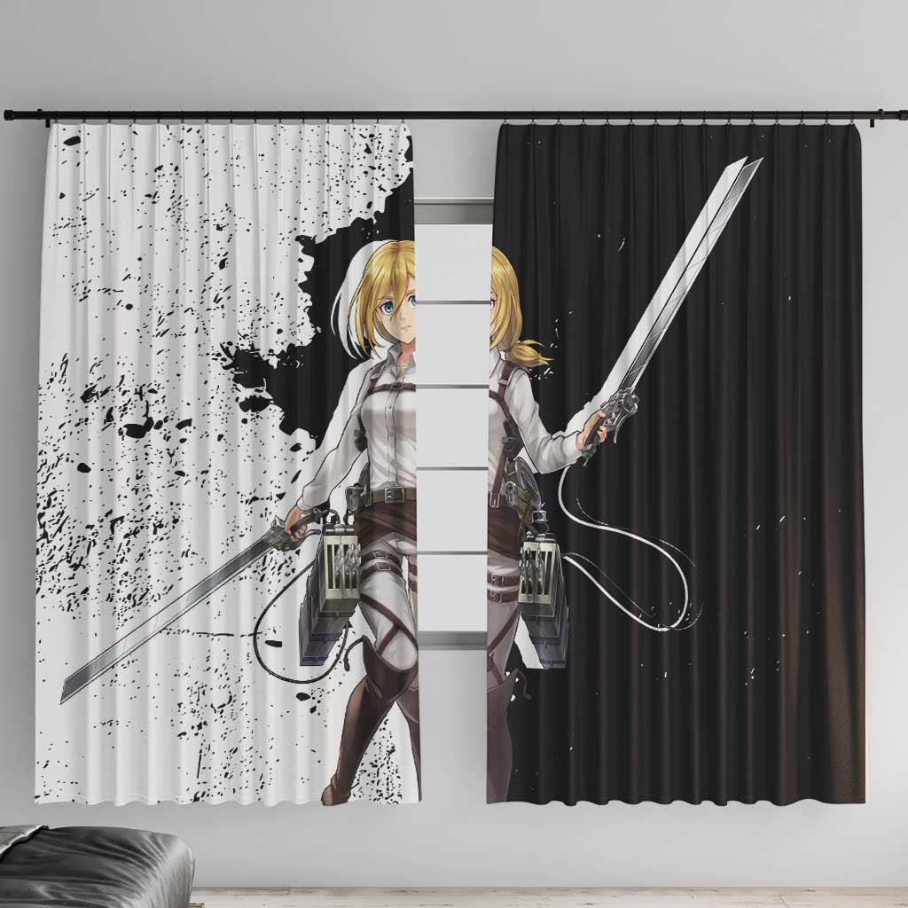 Historia Reiss - Attack On Titan Window Curtain Anime Style