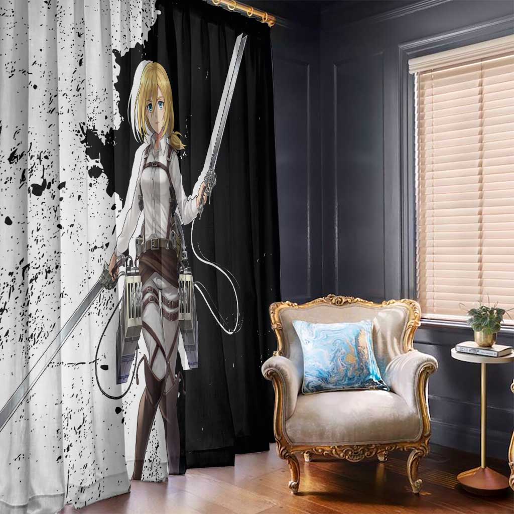 Historia Reiss - Attack On Titan Window Curtain Anime Style