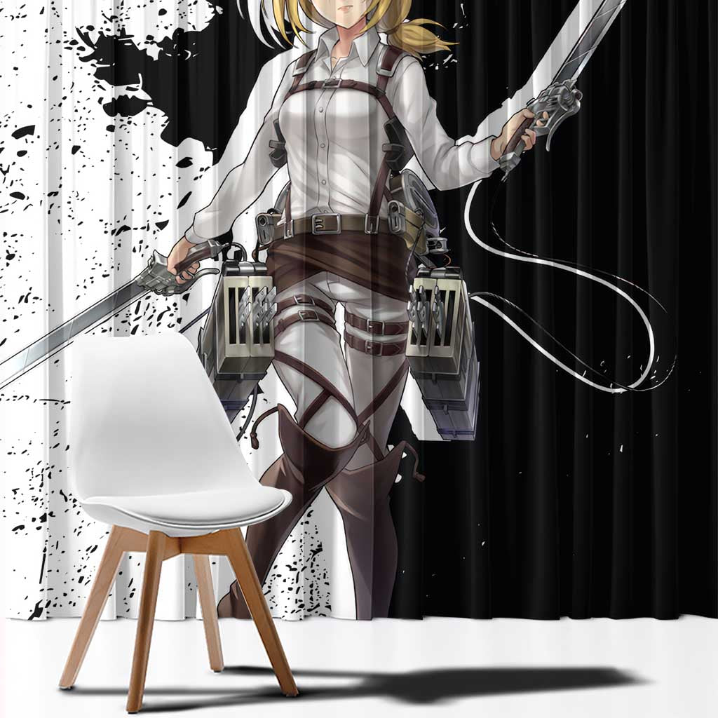Historia Reiss - Attack On Titan Window Curtain Anime Style