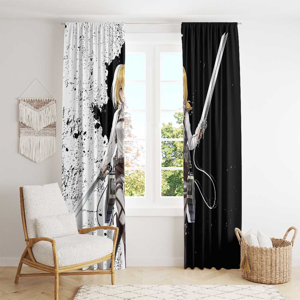 Historia Reiss - Attack On Titan Window Curtain Anime Style