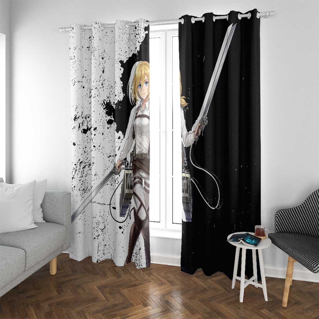 Historia Reiss - Attack On Titan Window Curtain Anime Style