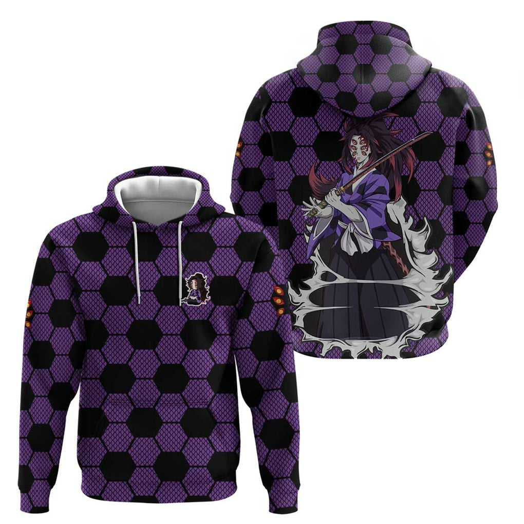 Kokushibo Mix Uniform - Demon Slayer Hoodie Anime Style