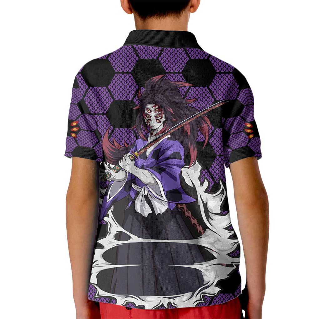 Kokushibo Mix Uniform - Demon Slayer Kid Polo Shirt Anime Style