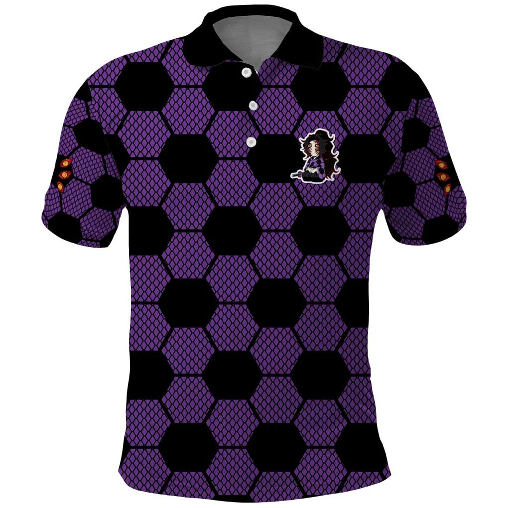 Kokushibo Mix Uniform - Demon Slayer Polo Shirt Anime Style
