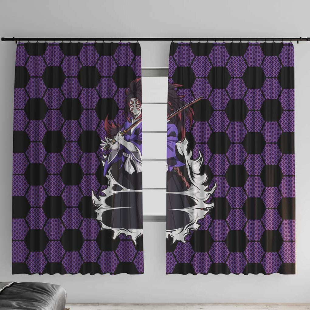 Kokushibo Mix Uniform - Demon Slayer Window Curtain Anime Style