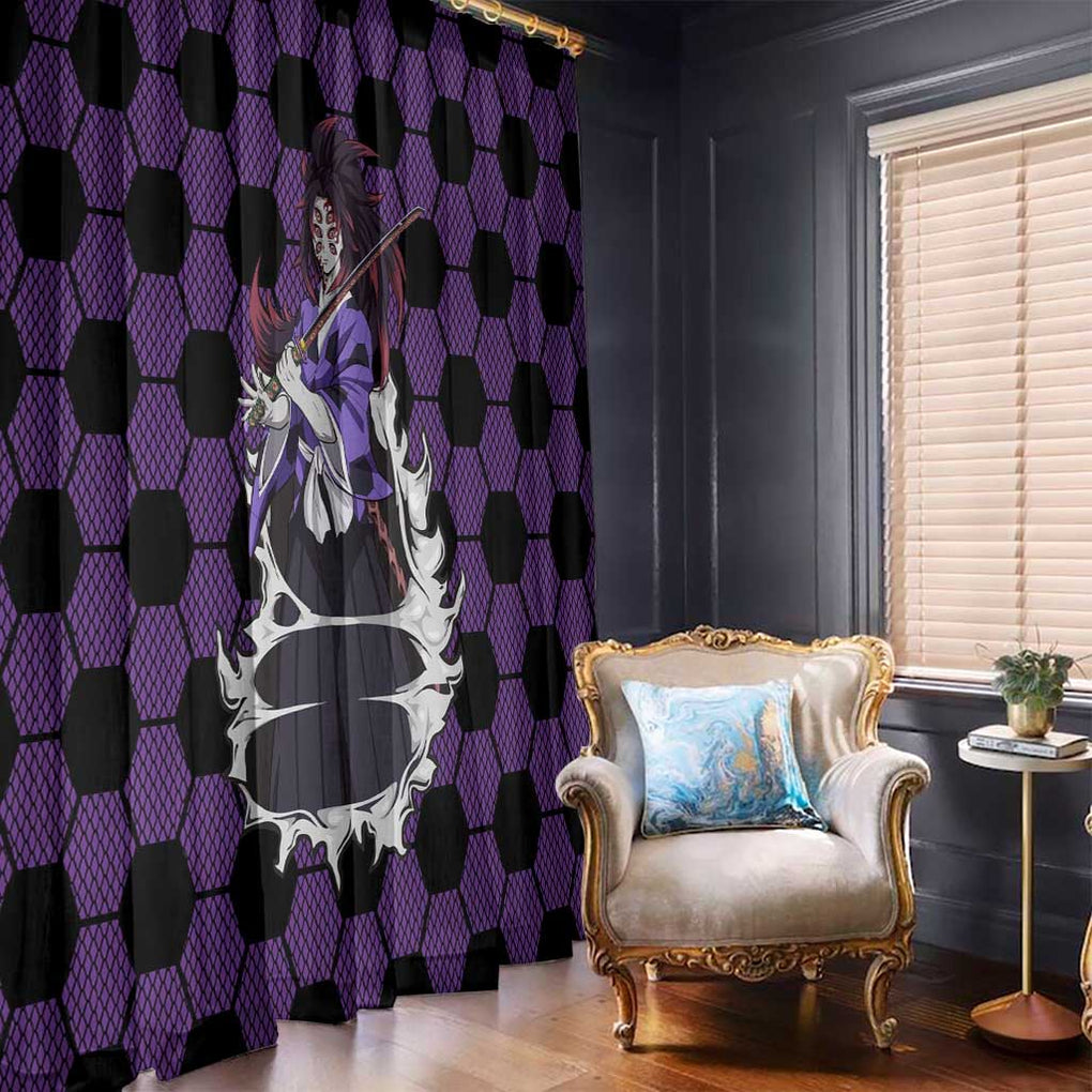 Kokushibo Mix Uniform - Demon Slayer Window Curtain Anime Style
