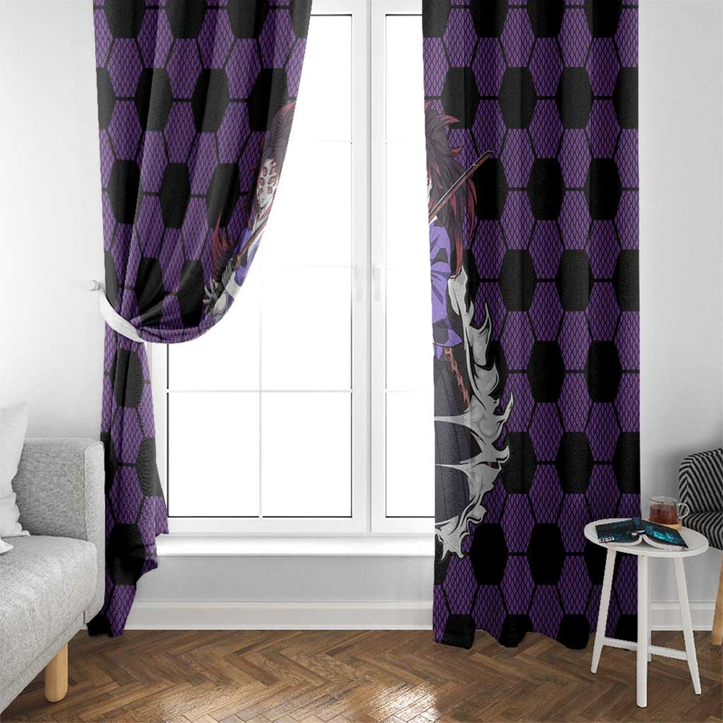 Kokushibo Mix Uniform - Demon Slayer Window Curtain Anime Style