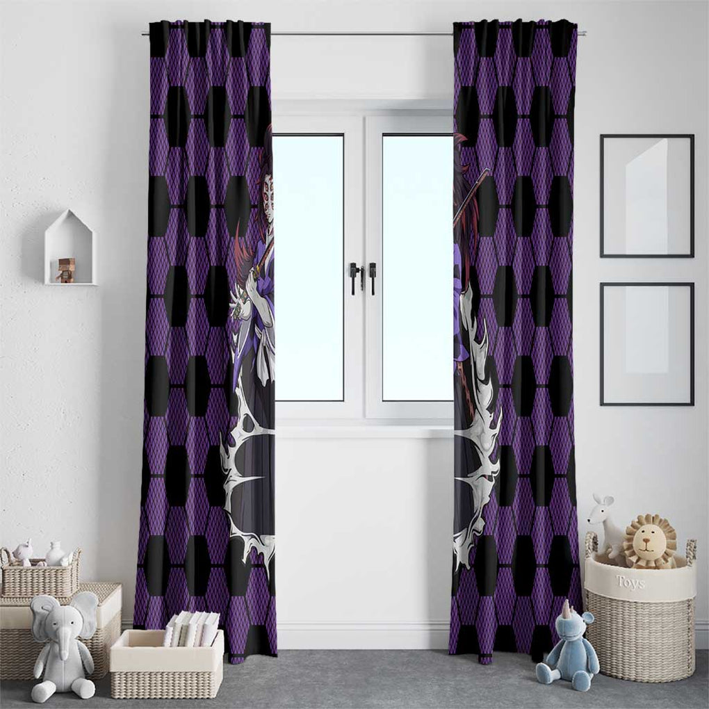 Kokushibo Mix Uniform - Demon Slayer Window Curtain Anime Style