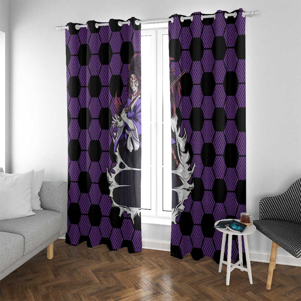 Kokushibo Mix Uniform - Demon Slayer Window Curtain Anime Style