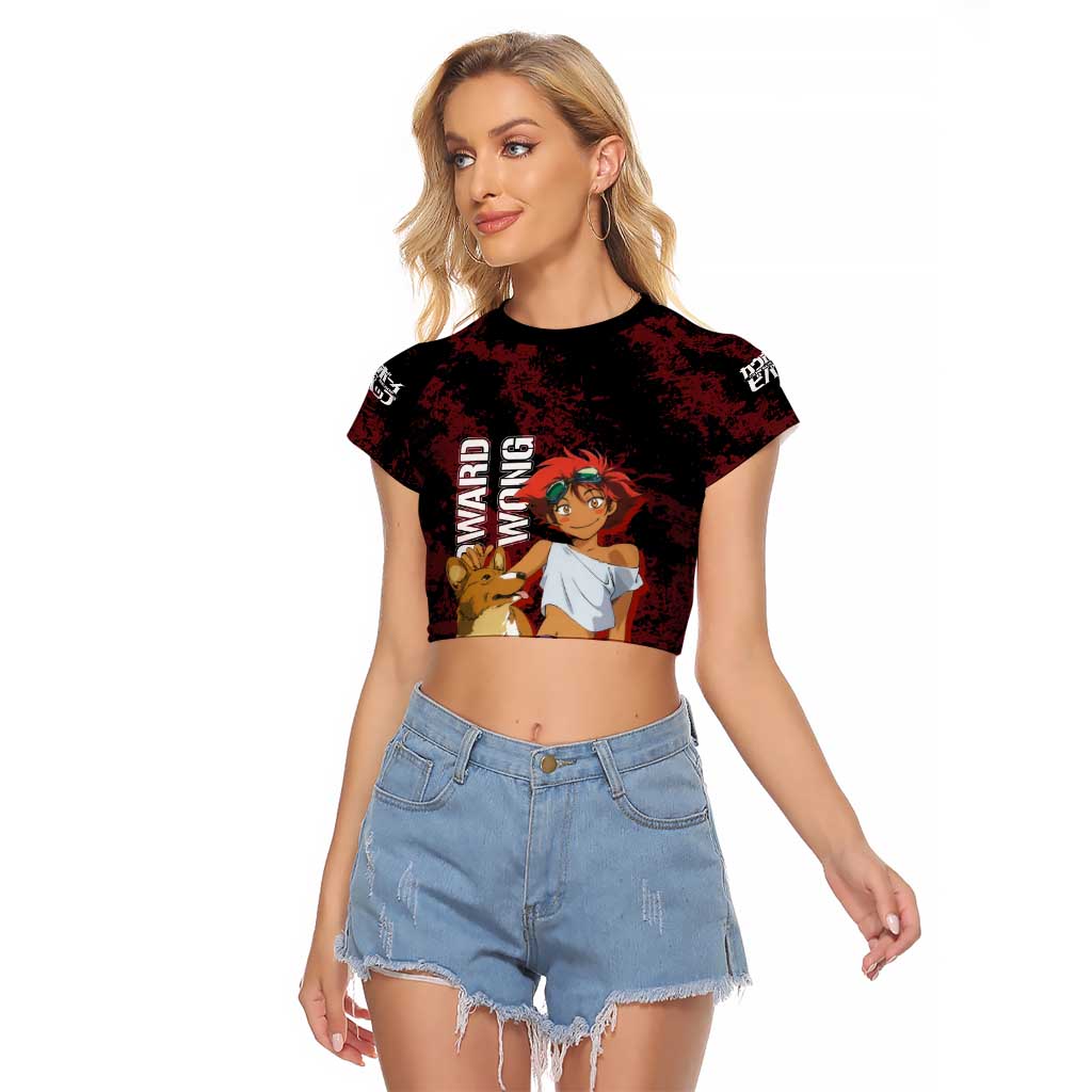 Edward Wong - Cowboy Bebop Raglan Cropped T Shirt Anime Style