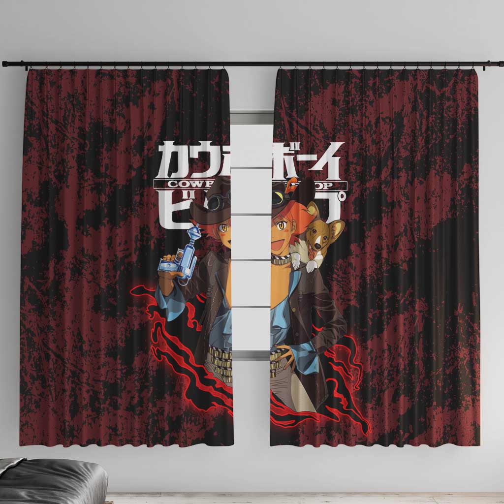 Edward Wong - Cowboy Bebop Window Curtain Anime Style