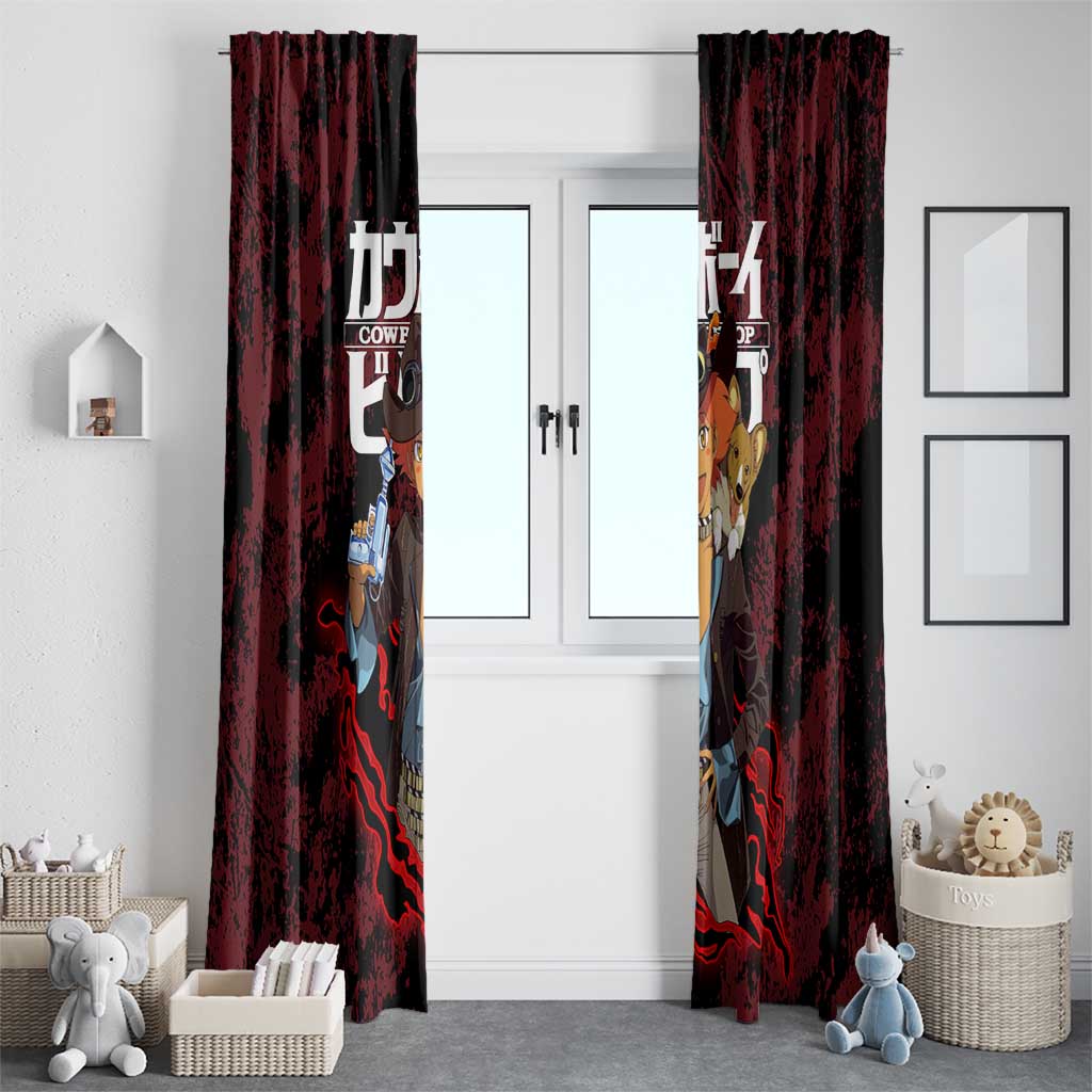 Edward Wong - Cowboy Bebop Window Curtain Anime Style