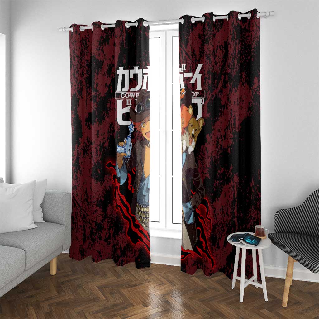 Edward Wong - Cowboy Bebop Window Curtain Anime Style
