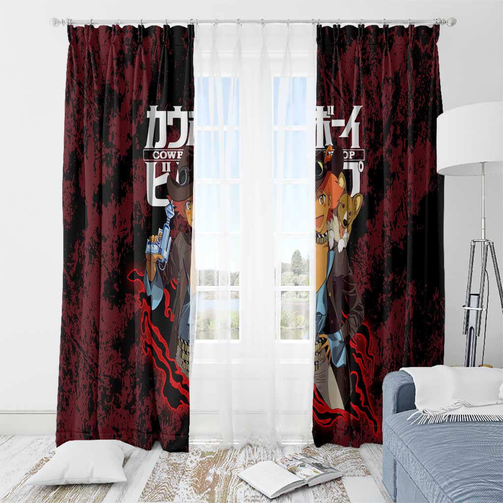 Edward Wong - Cowboy Bebop Window Curtain Anime Style