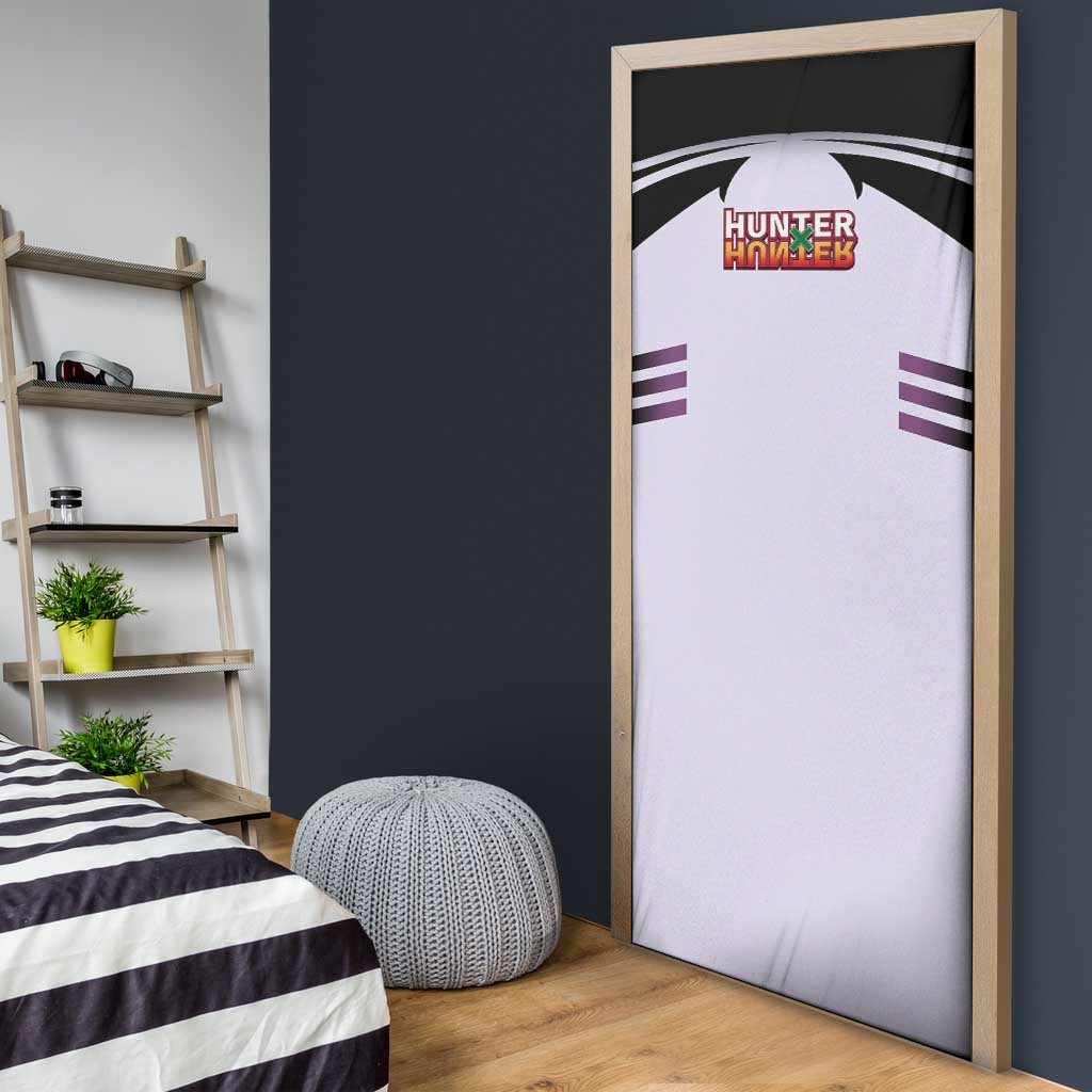 Killua Zoldyck from Hunter x Hunter Door Cover with Lightning Aura and Agile Combat Pose Design - The Mazicc
