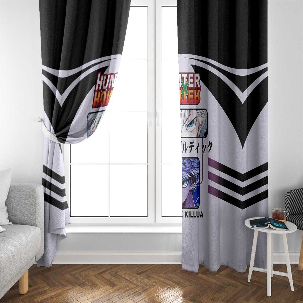 Killua Zoldyck from Hunter x Hunter Window Curtain with Lightning Aura and Agile Combat Pose Design - The Mazicc