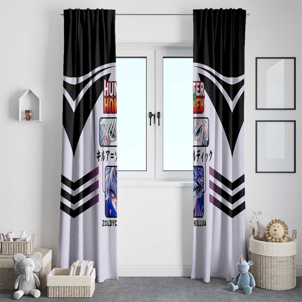Killua Zoldyck from Hunter x Hunter Window Curtain with Lightning Aura and Agile Combat Pose Design - The Mazicc