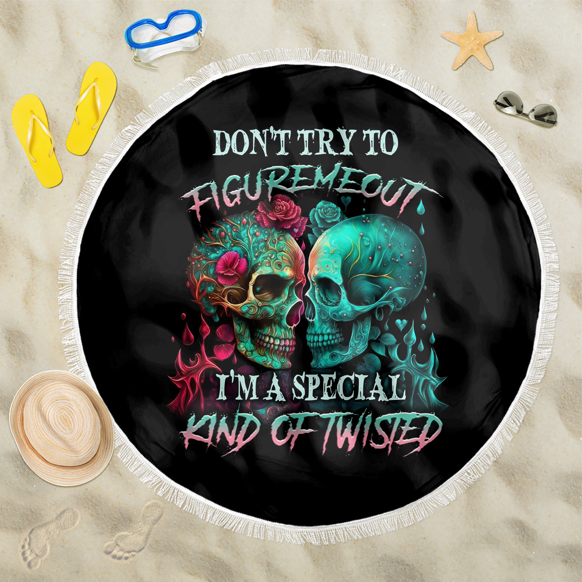 dont-try-to-figure-me-out-skull-beach-blanket