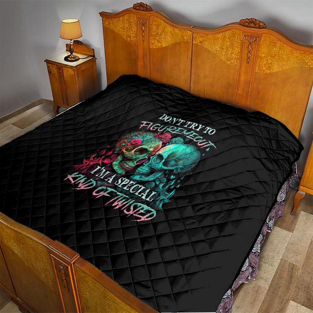 dont-try-to-figure-me-out-skull-quilt
