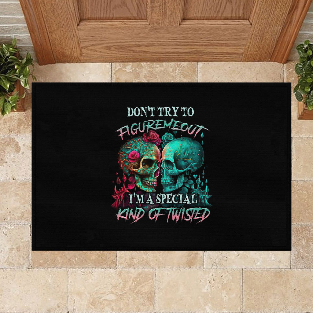 dont-try-to-figure-me-out-skull-rubber-doormat