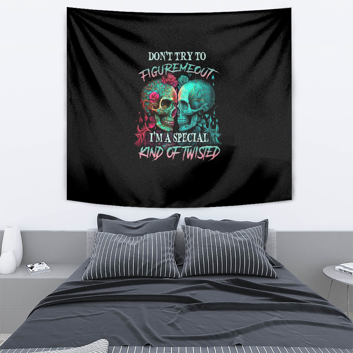 dont-try-to-figure-me-out-skull-tapestry
