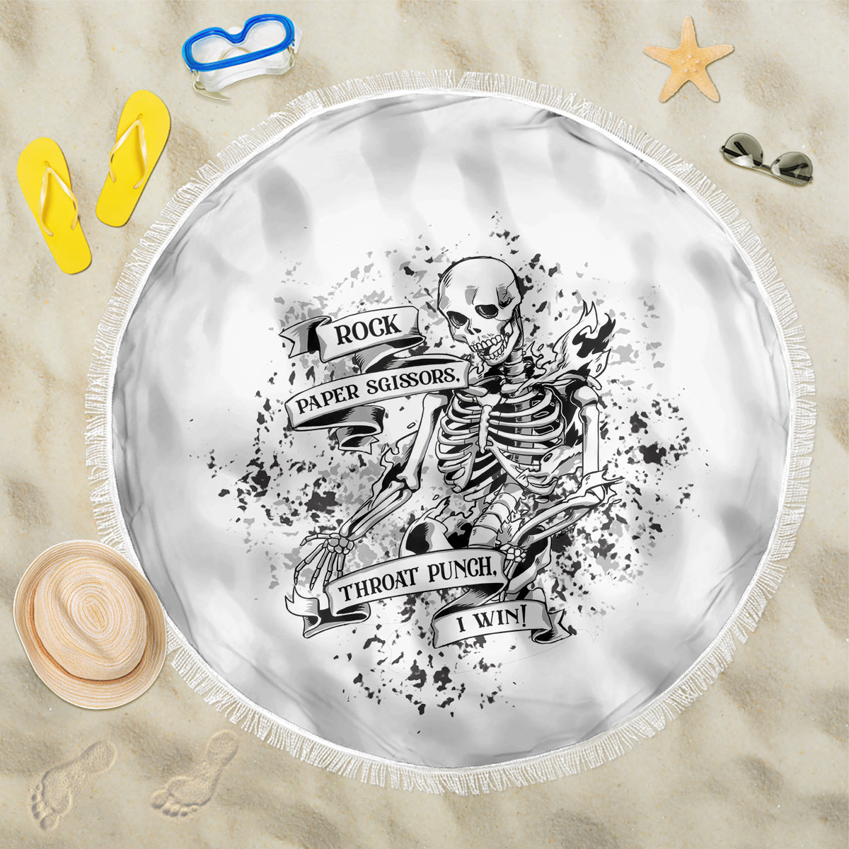rock-paper-sgissors-throat-pungh-i-win-beach-blanket