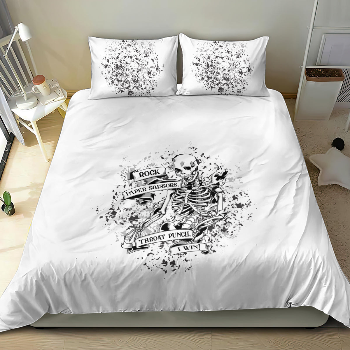 rock-paper-sgissors-throat-pungh-i-win-bedding-set
