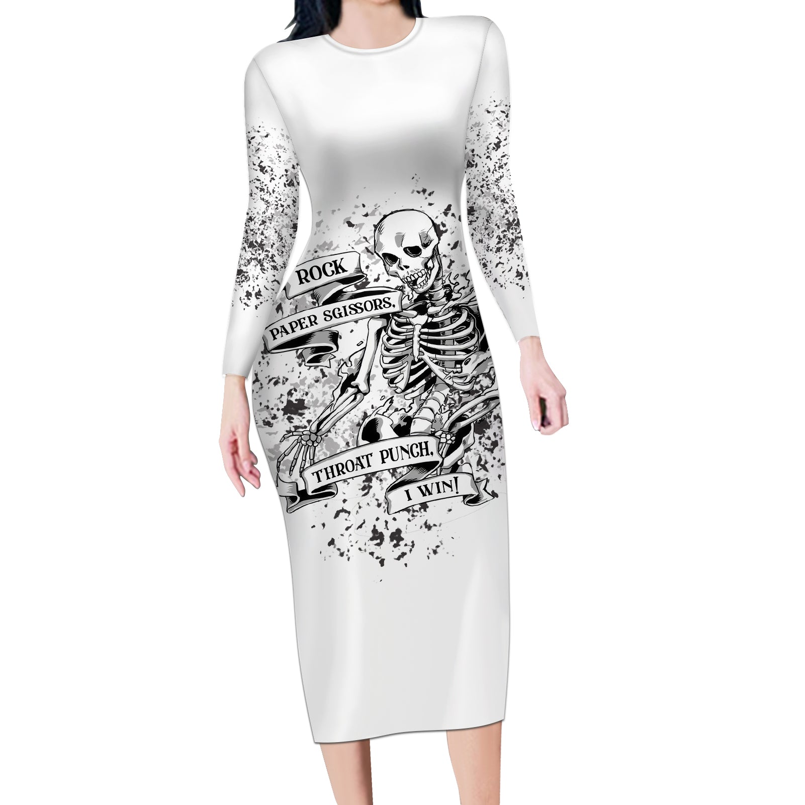 rock-paper-sgissors-throat-pungh-i-win-long-sleeve-bodycon-dress