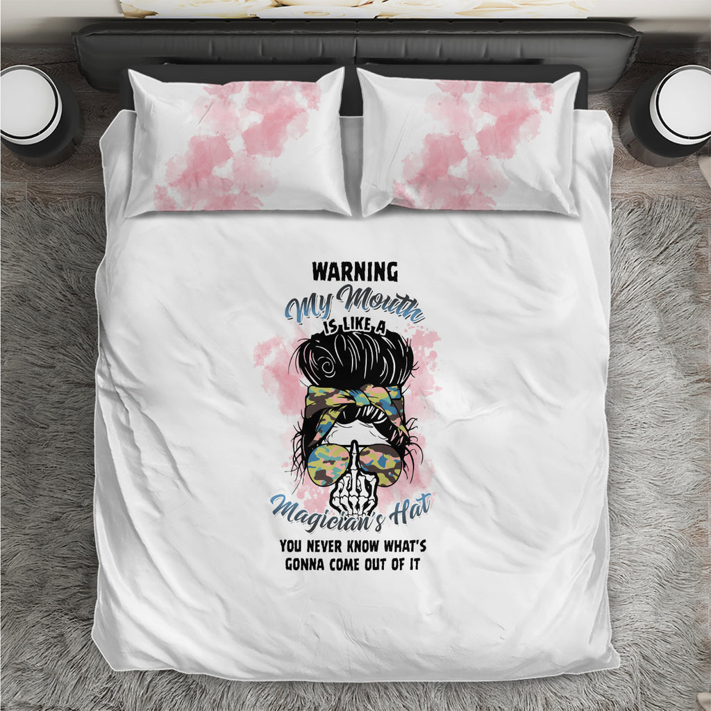 warning-my-mouth-messy-bun-bedding-set