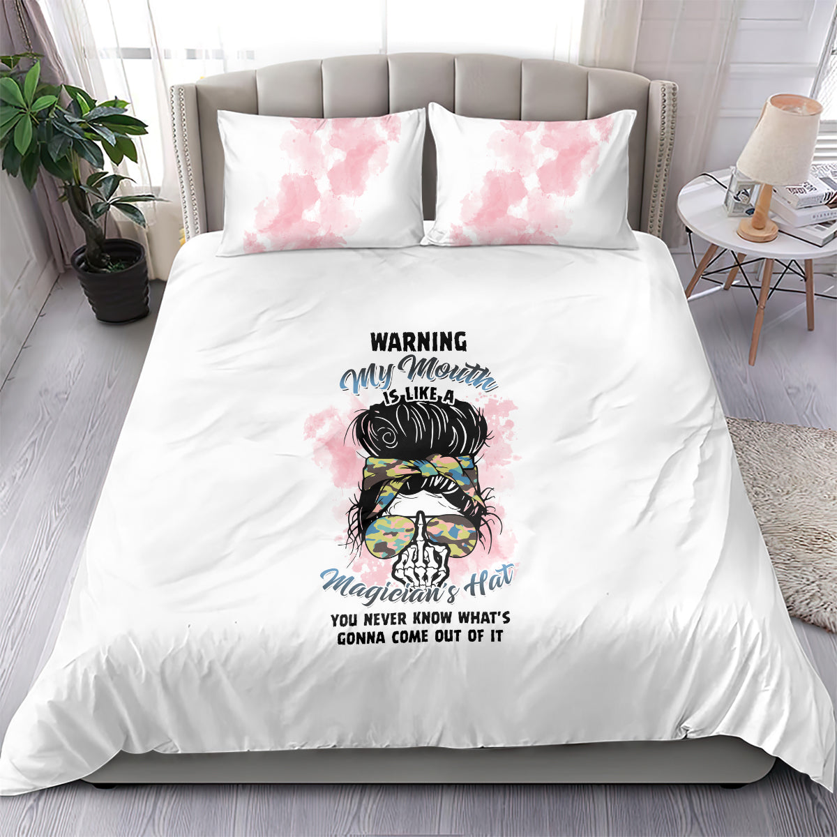 warning-my-mouth-messy-bun-bedding-set