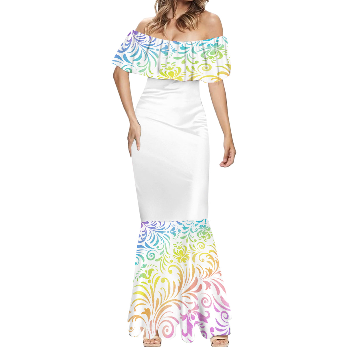 i-try-to-avoid-drama-sugar-skull-colorful-mermaid-dress