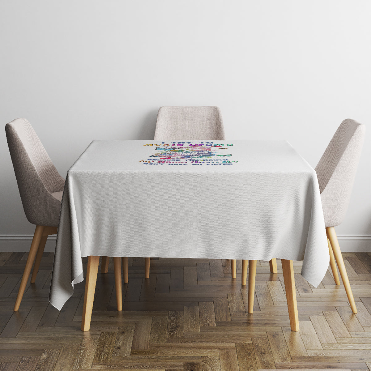 i-try-to-avoid-drama-sugar-skull-colorful-tablecloth