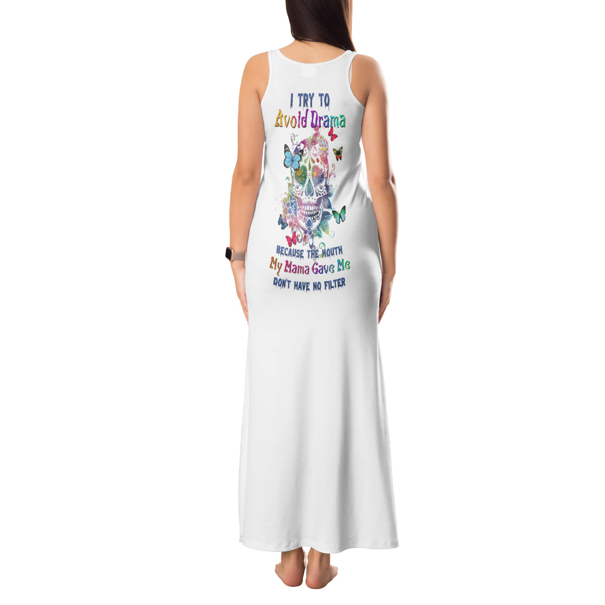 i-try-to-avoid-drama-sugar-skull-colorful-tank-maxi-dress