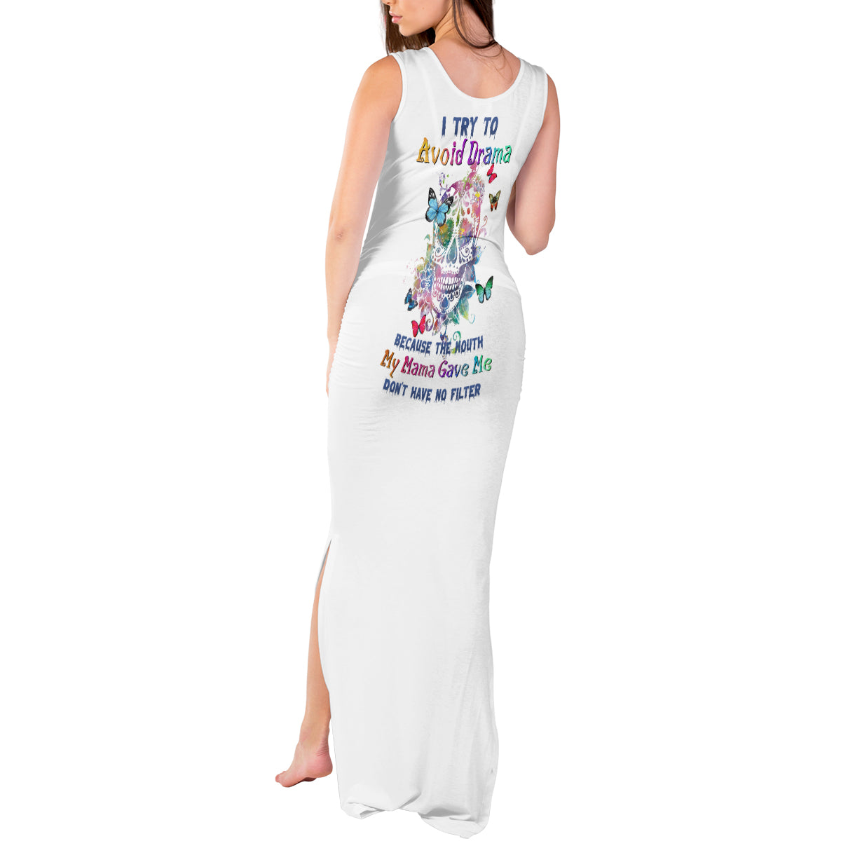 i-try-to-avoid-drama-sugar-skull-colorful-tank-maxi-dress