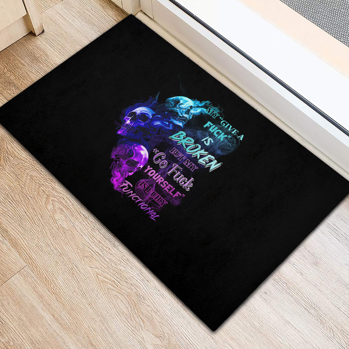 my-give-a-f-is-broken-all-rubber-doormat