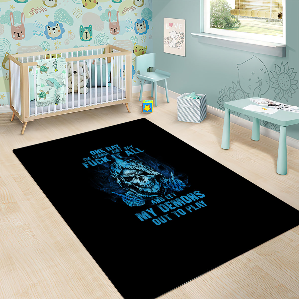 my-demons-out-to-play-skull-area-rug