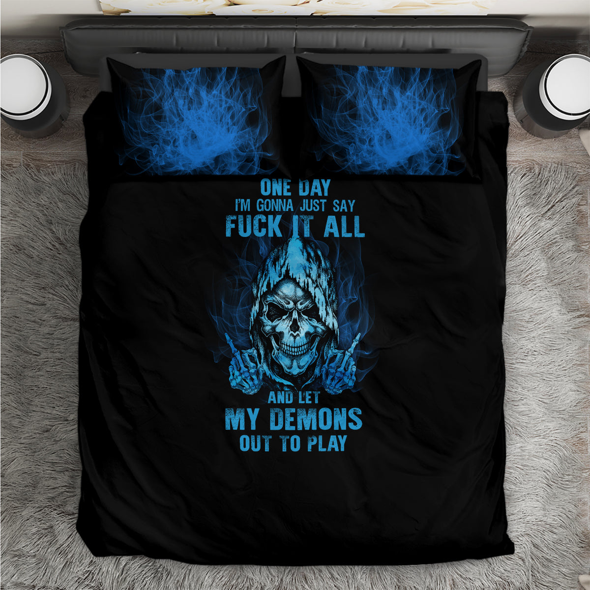 my-demons-out-to-play-skull-bedding-set