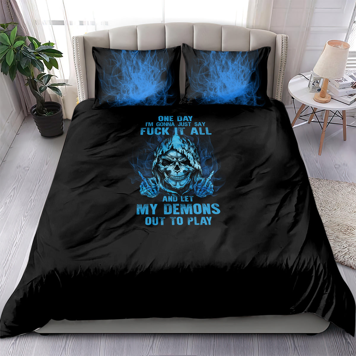 my-demons-out-to-play-skull-bedding-set
