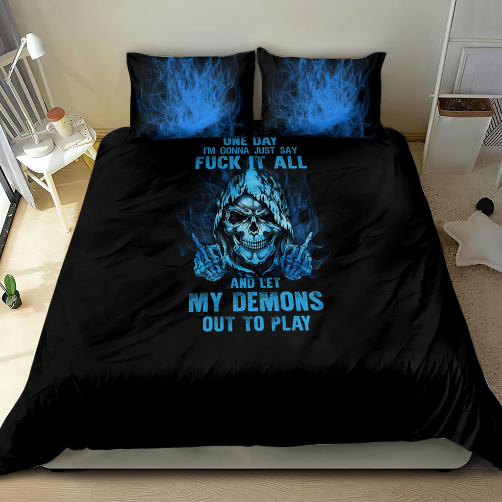 my-demons-out-to-play-skull-bedding-set