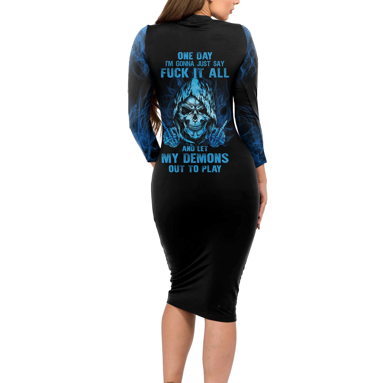 my-demons-out-to-play-skull-long-sleeve-bodycon-dress