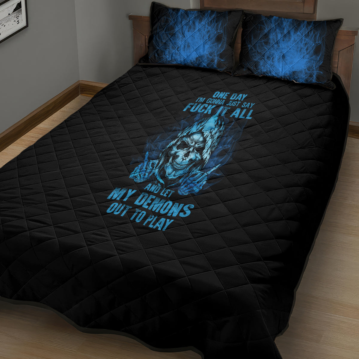 my-demons-out-to-play-skull-quilt-bed-set