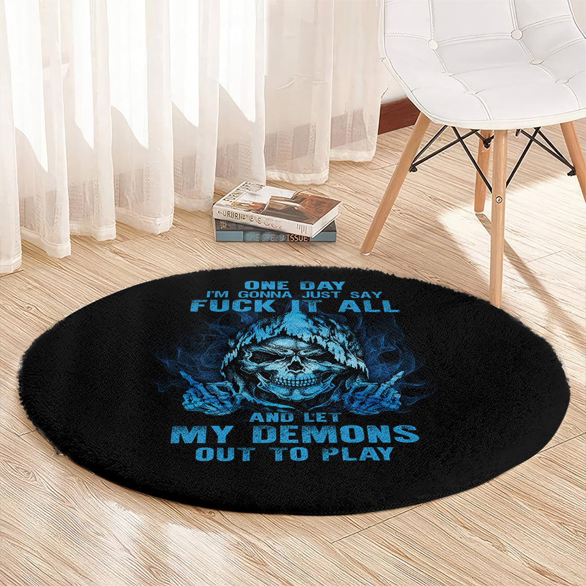 my-demons-out-to-play-skull-round-carpet
