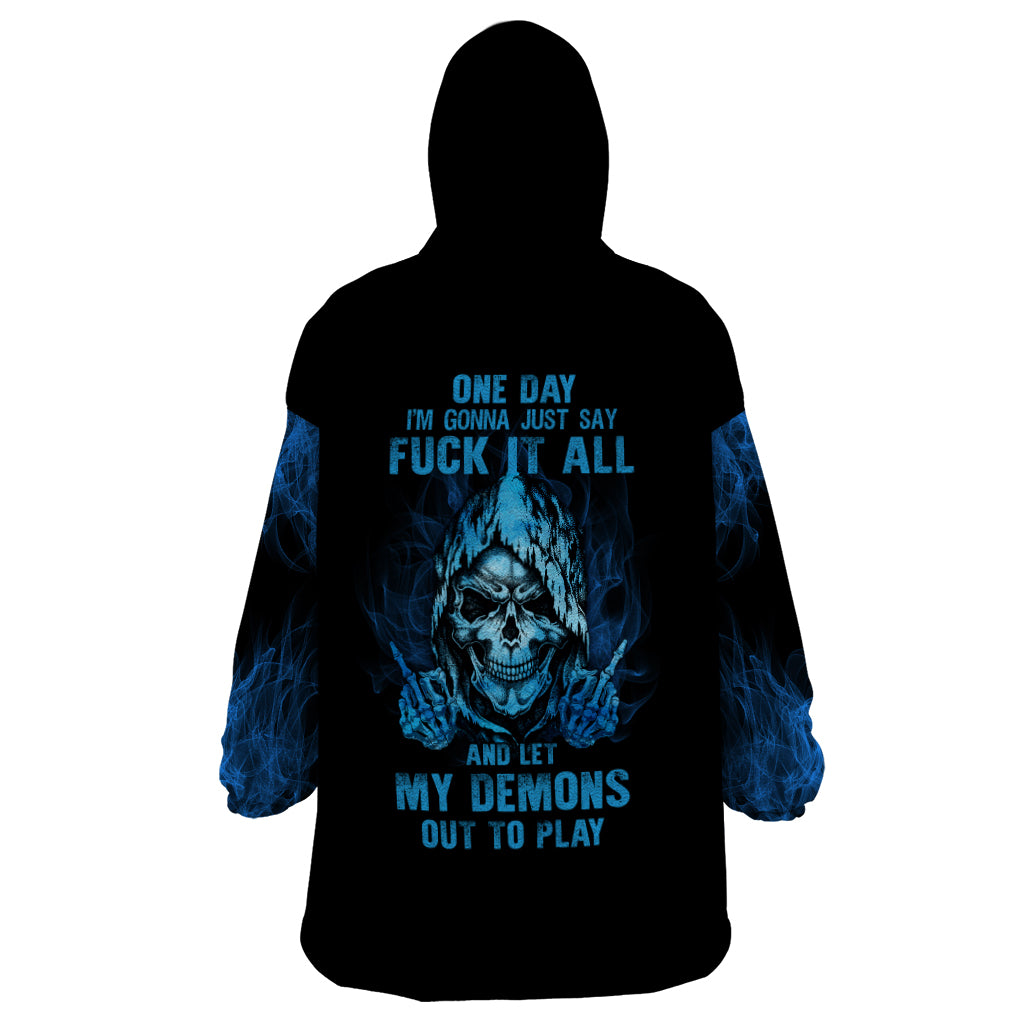 my-demons-out-to-play-skull-wearable-blanket-hoodie
