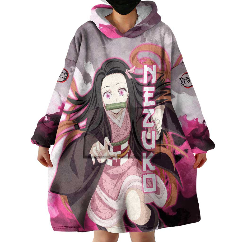 Nezuko - Demon Slayer Wearable Blanket Hoodie Anime Style